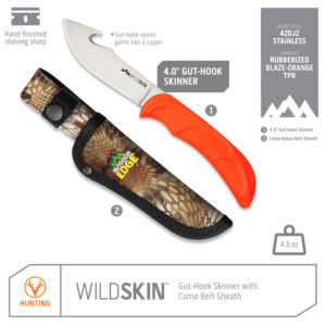 Outdoor Edge Messer WildSkin Orange